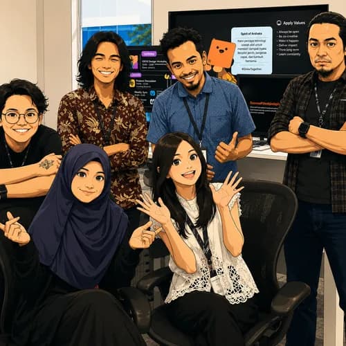 My team at Apple Developer Academy, Batam